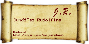 Juhász Rudolfina névjegykártya